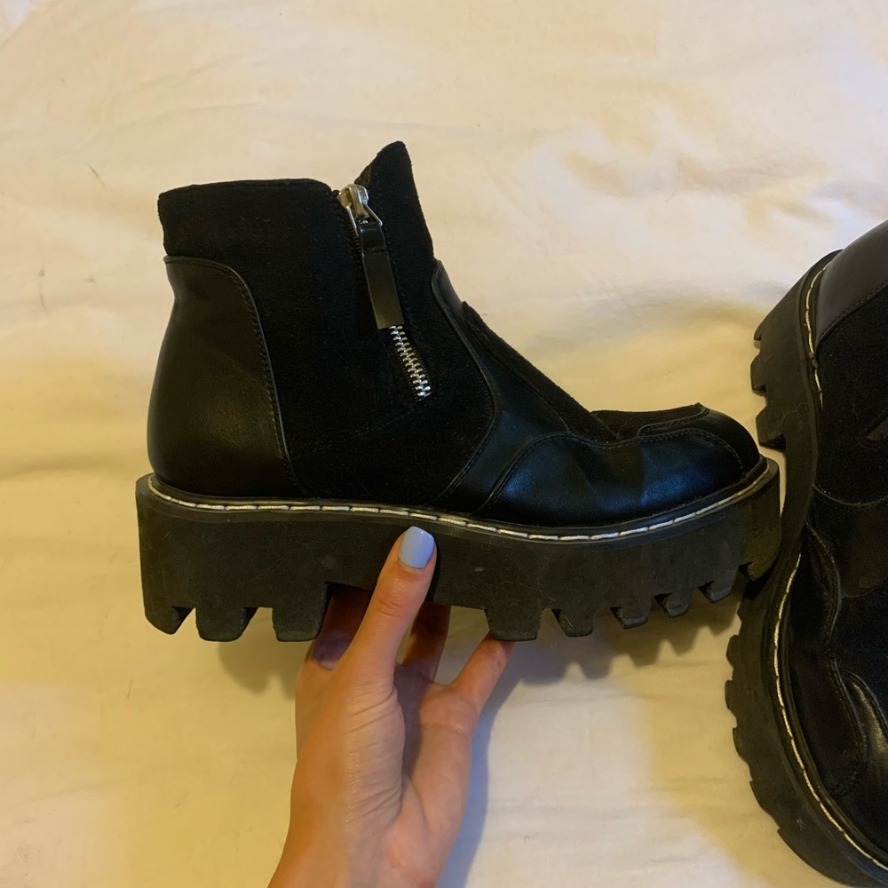 Dolls Kill chunky platform ankle boots